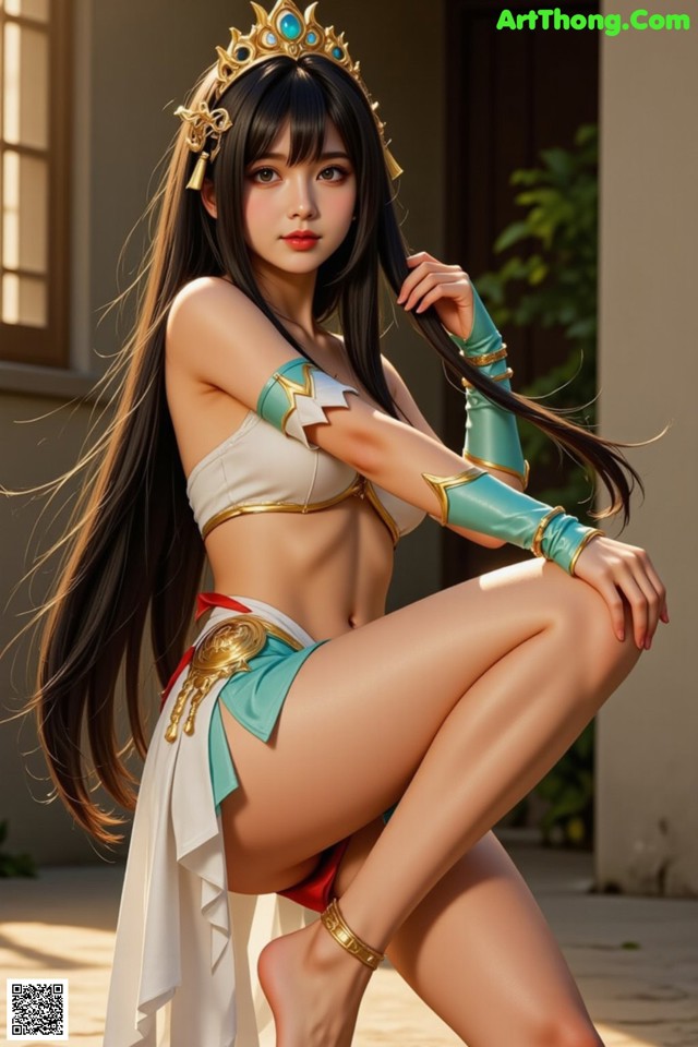 Hentai - Under the Radiance of Celestial Grace Set.2 20250124 Part 9 No.7596f8 A woman in a bikini with a crown on her head.